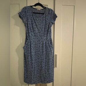 Boden Blue Patterned Dress Sz. 10